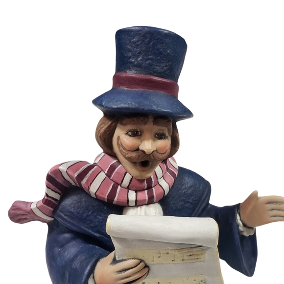 Victorian Ceramic Figurines Family Christmas Carolers Singers Decor Display - Picture 4 of 14